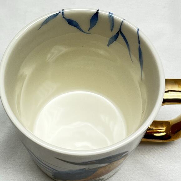 Heinen Delfts Blauw Coffee Tea Cup Mug Golden Ear Kingfisher Beautiful Fun Mug - Picture 8 of 8